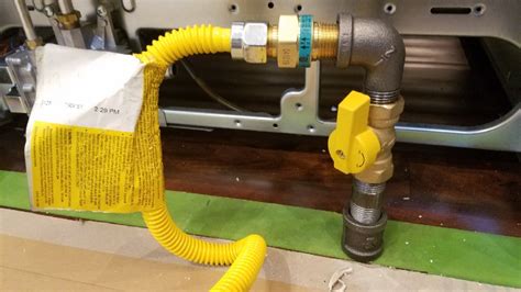 stove gas line replacement
